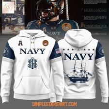 Navy Midshipment 250th Anniversary Uniform White Hoodie
