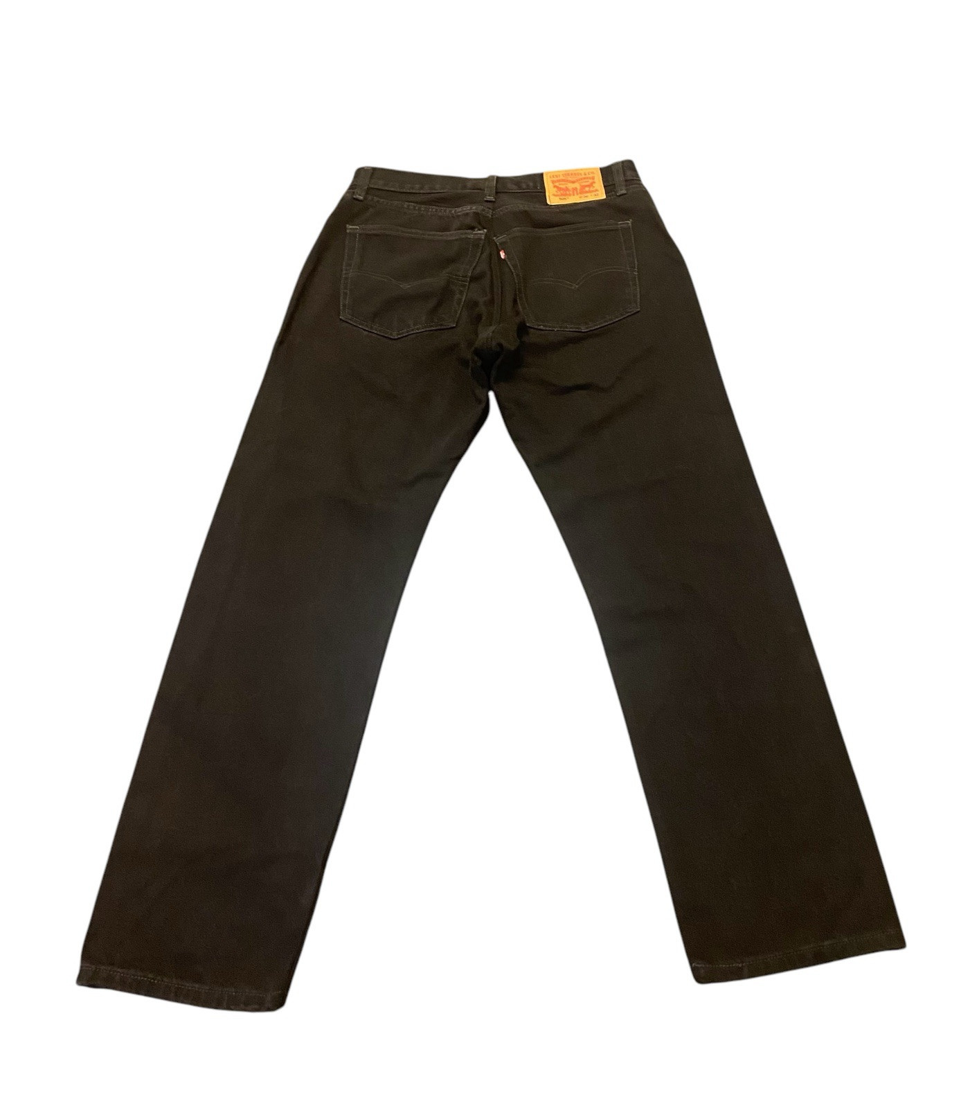 's Regular Fit Denim Black Jeans Size 36 X 32 Pants 5 Pocket
