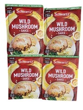 4 x  SCHWARTZ WILD MUSHROOM SAUCE MIX 30g  BB feb 2029