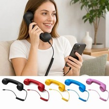 Retro Telephone Handset for USB-C Mobile phone, Phone Receiver - 11 Colours - UK