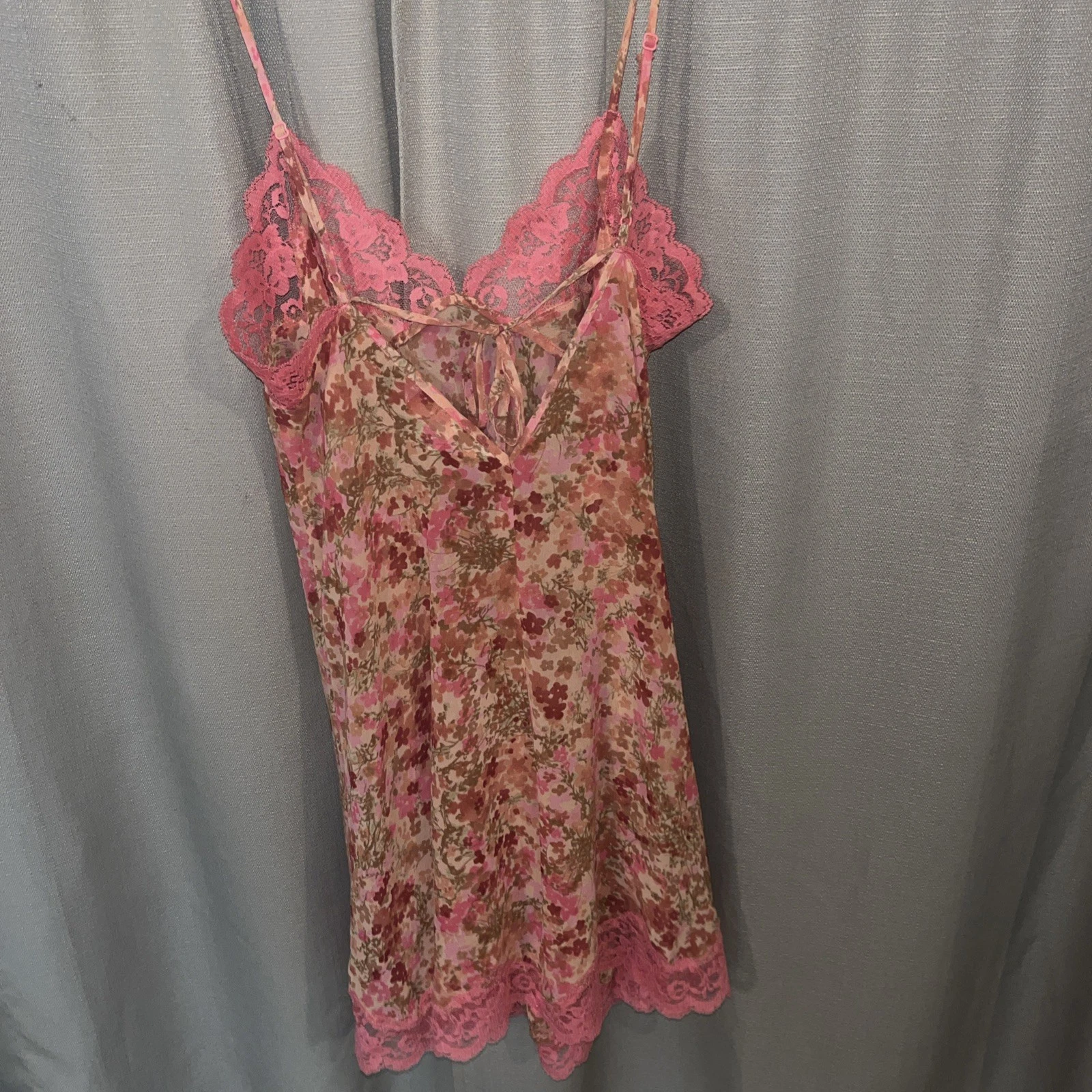 UNDERCOVER Abito slip vintage Y2K Victoria's Secret raso pizzo babydoll fata lingerie