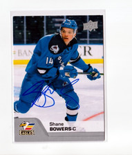 SHANE BOWERS autographed SIGNED '20/21 Upper Deck AHL card COLORADO EAGLES
