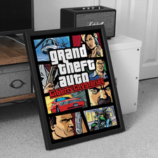 GTA Liberty City Stories Grand Theft Auto Cover Art Poster - A5 A4 A3