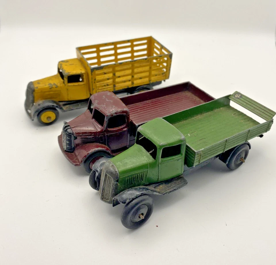 De colección Dinky 25F Market Gardens Vagon Austin Camión Trabajo Lote x 3 Original Pre Guerra Foto 2 de 4