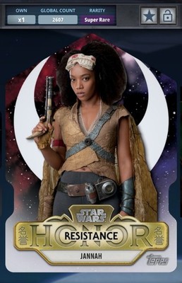 Topps Star Wars Card Trader - Topps Meiyo Honor Die Cut Karte - Jannah