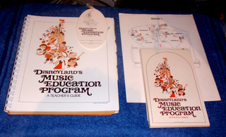 Rare Art Directors File Copy Disneyland's Music Educational Program Materials