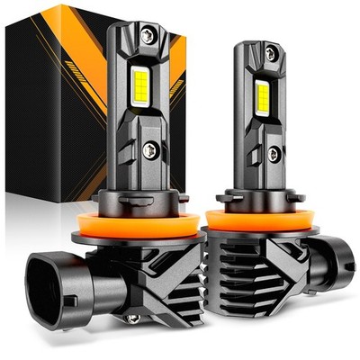 AUXBEAM H11 LED Headlight Kit Low Beam Bulb Super Bright 6500K White 90W 28000LM