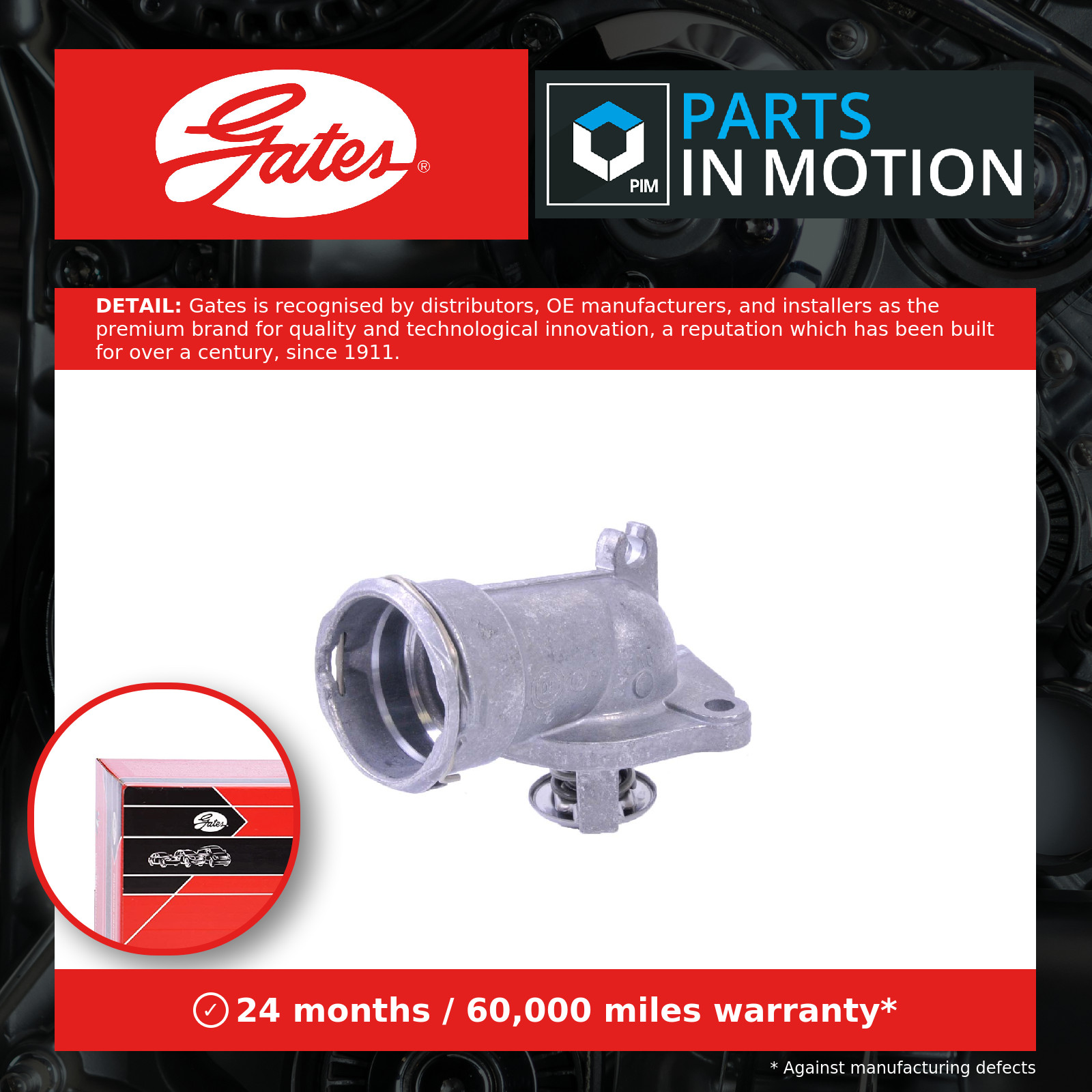 Coolant Thermostat fits MERCEDES R320 W251 3.0D 06 to 12 Gates 6422000215 New - Image 15