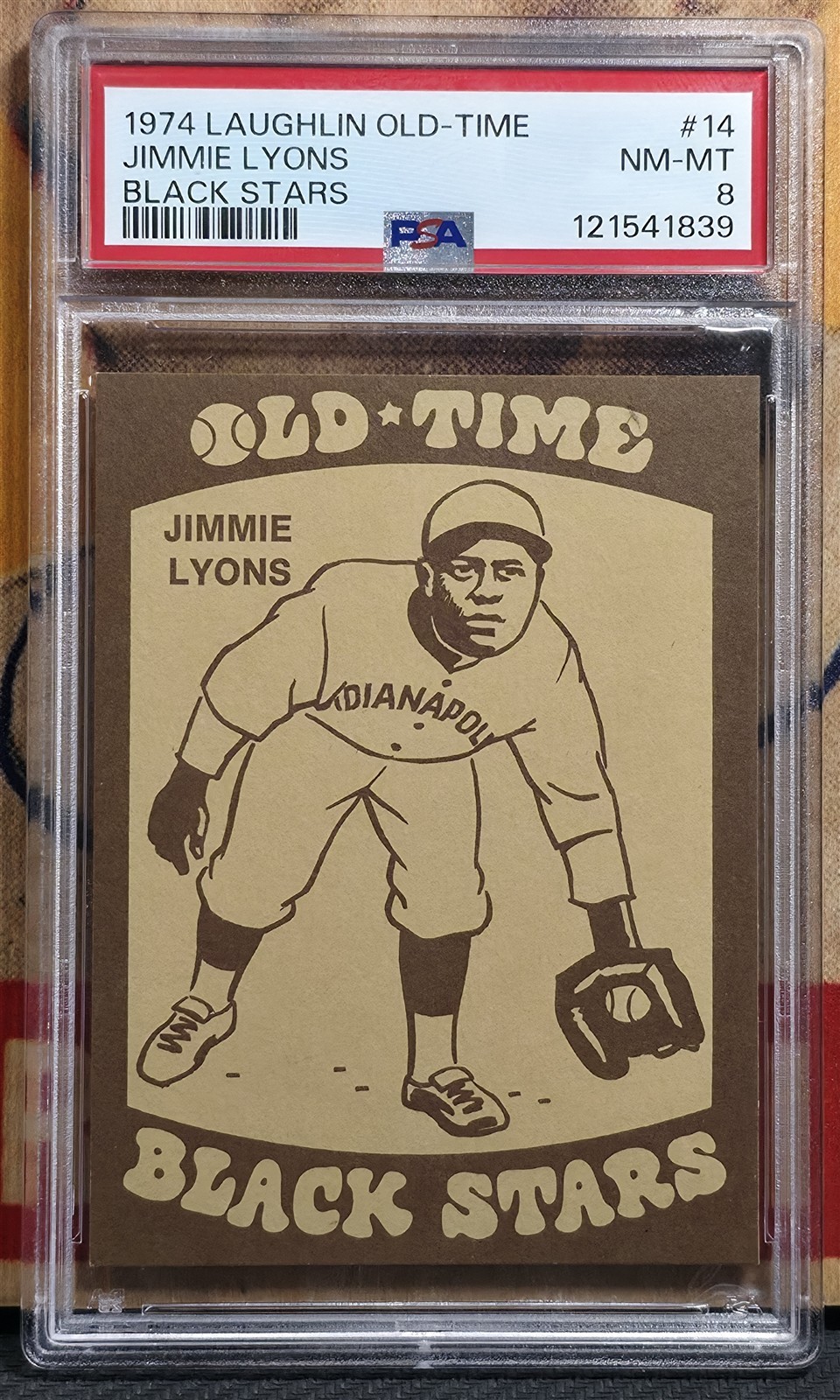 Jimmie Lyons #14 Baseball Cards 1974 Laughlin Old Time Black Stars trading card — raw and PSA graded price guide