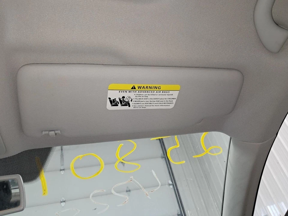 2012-2022 Volkswagen Passat Used Passenger Right Sun Visor Gray OEM 268-12883R - Image 2 of 4