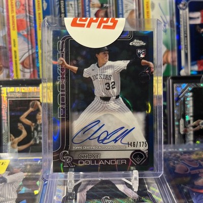 2025 Topps Chrome Update Chase Dollander Blue/Green Lava Lamp Auto #/175 SEALED
