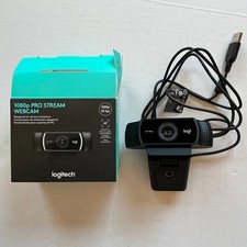 Logitech 1080p Pro Stream Webcam HD Video Streaming Used 960-001211