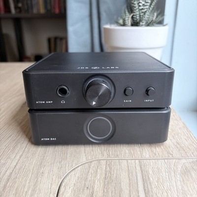 JDS Labs Atom DAC & Amp Stack with RCA cables and power supplies