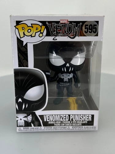 Funko POP! Marvel Venomized Punisher #595 Vinyl Figure DAMAGED BOX SEE PICS