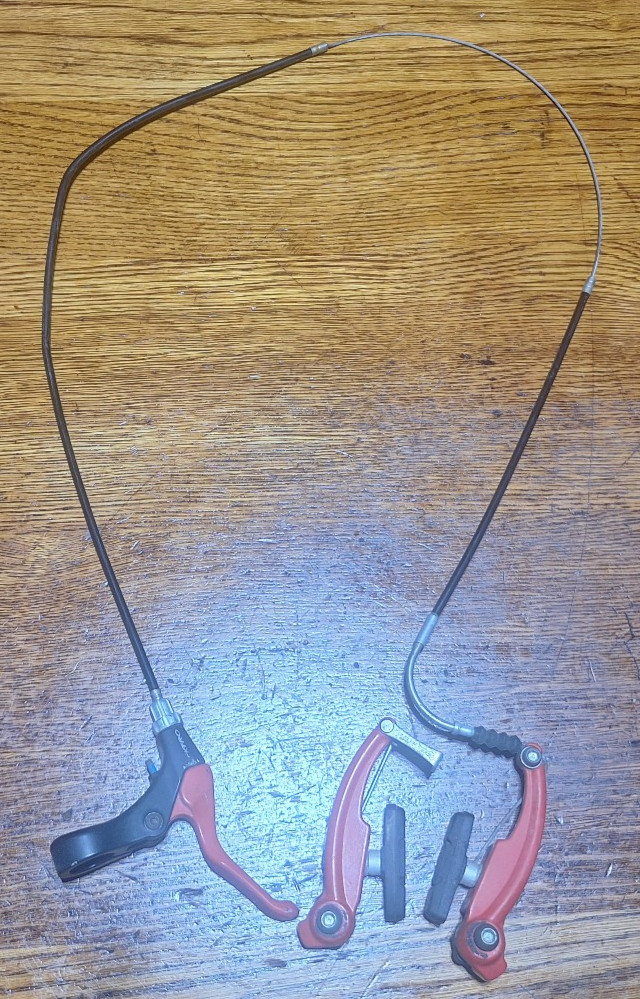 Vintage Red Tektro Break Set (Mirra, GT, Dyno, SE, Free Agen