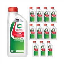 Image of CASTROL SAE 10W40 Engine Oil 12x 1L Part Synthetic ACEA A3/B4 API Gasoline SP