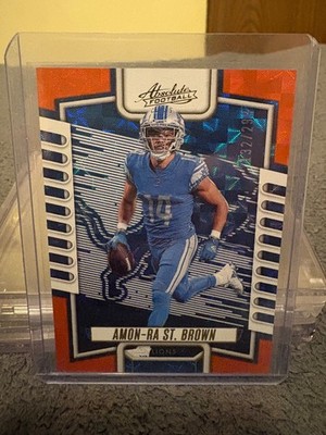 2023 Panini Absolute - Amon-Ra St. Brown #94 Orange Mosaic /299