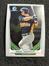 DANIEL ROBERTSON #CTP-44 2014 Bowman Draft Chrome QTY Oakland Athletics