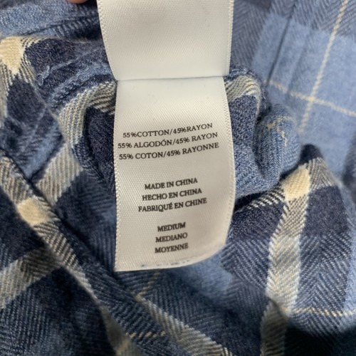 RAILS Flannel Plaid Shirt Mens M Button Up Lightweight Cotton Rayon (LOT OF 2!) - Picture 10 of 11