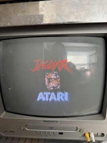 Atari Jaguar Console, controller,  with Jag 2 SNES  AV Converter, Non OEM Cords