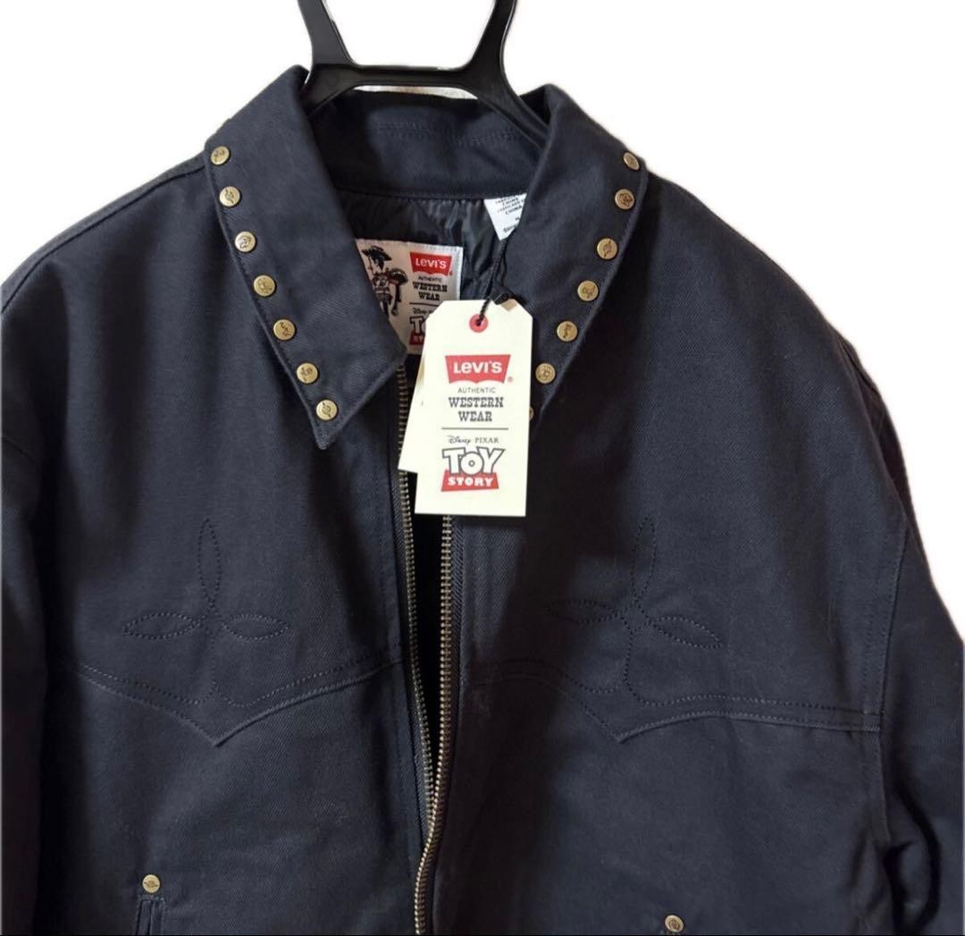 Levis x Toy Story Quilted Western Jacket size M Black Cotton
