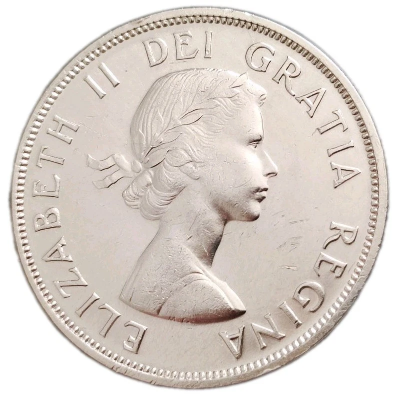 Kanada 1 Dollar 1963 Silber Kanu Elizabeth II Silver Coin Art. 003 -098 - Bild 2 von 4
