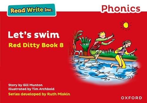 Read Write Inc. Phonics: Red Ditty Book 8 Let's Swim by Gill Munton ... - Image 3