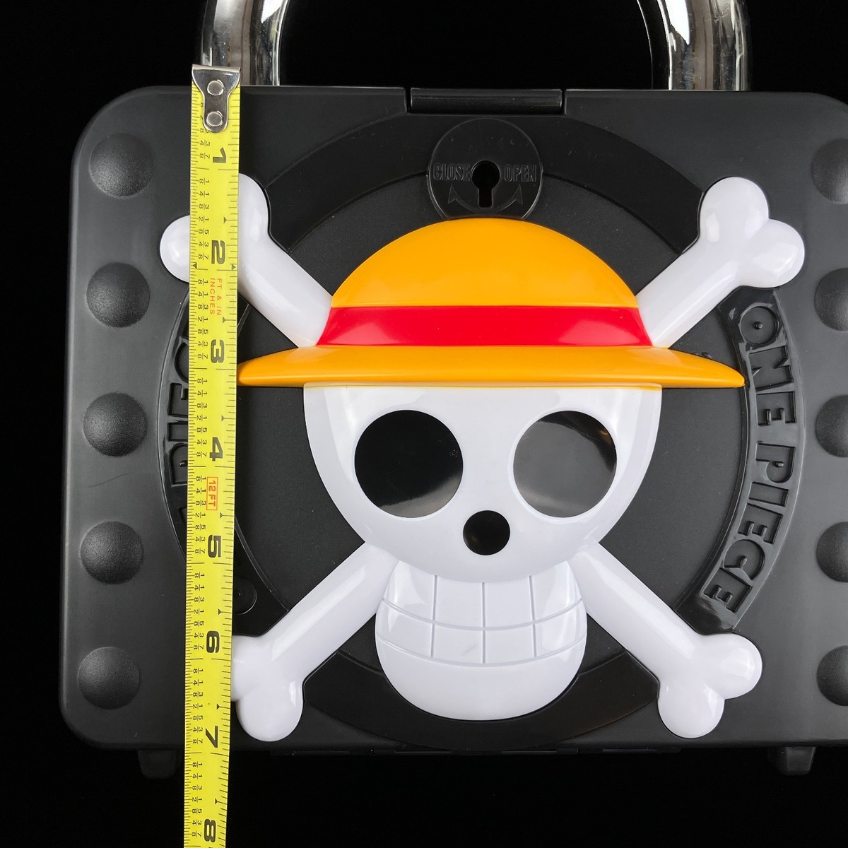 One Piece Luffy Plastic Lock Box w/ Keys Anime Storage Trunk Carry