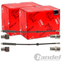 2X TRW BremsschlÄUche Hinten Beidseitig Passend FÜR VW Caddy Links+Rechts