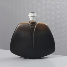 Pied de lampe vintage porcelaine de Virebent France 1980s Pierre Lèbe