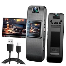 Mini Body Camera HD 1080P Wearable Video Recorder, Small Security Camera with 