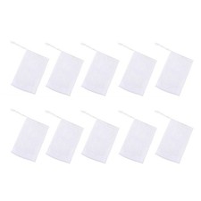 10Pcs Reusable Durable Foaming Net Soap Pouches White Mesh Storage Bags