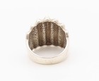 925 Sterling Silver Vintage Ring Modernist Fluted Statement Band  Sz 9  RG36330 — photo 6
