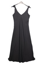 Zara Women's V-Neck Sleeveless Slim Fit Long Dress Black Large Resort Wear Vacay