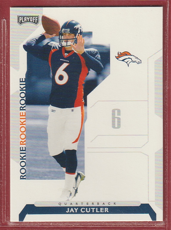 2006 Playoff NFL Playoffs #74 Jay Cutler Rookie - Denver Broncos - 089🔥🏈🔥
