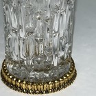 VTG Pair Of Gold Ormolu Perfume Bottles~Textured Cut Glass~Celtic Knot Daubers — photo 7