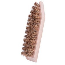 Hardwood Shoe  Boot Sole Brush with Stiff Coco Bristles Brown 