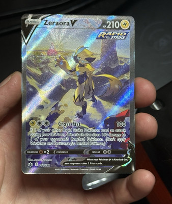 Zeraora V Alternate Art (BLUE INK ERROR)