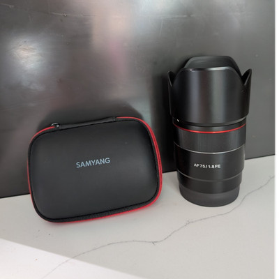 Samyang AF 75mm f/1.8 FE Full Frame Sony E-mount Lens Auto/Manual Focus