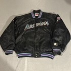 Vtg Starter Mlb Arizona Diamondbacks Button Up Puffer Dugout Jacket - Mens Xxl