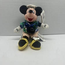 The Disney Store Tourist Mickey Mouse Mini Bean Bag-Beanie
