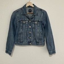 Gap Kids jacket size XL girl denim jean trucker blue jean