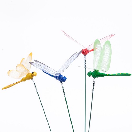 24Pcs 3D Dragonfly Garden Decor Dragon Fly Garden Stakes Dragonflies Garden5100 - Picture 3 of 5