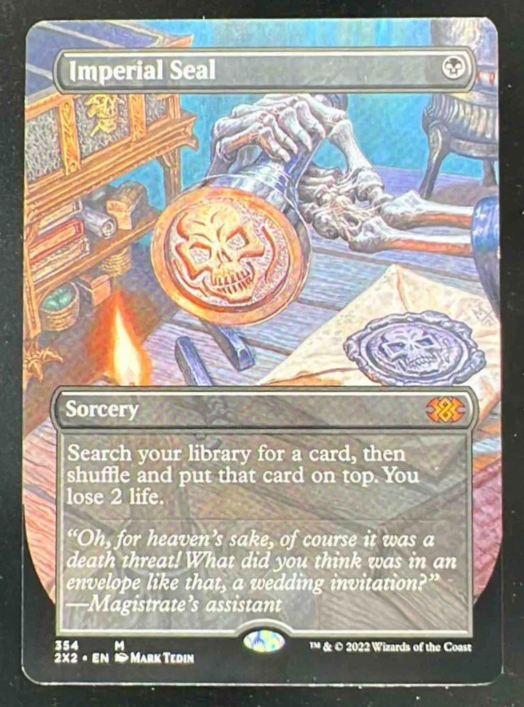 2022 Magic The Gathering Double Masters 2022 #354 Imperial Seal Borderless