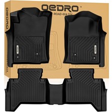 OEDRO Floor Mats Fit for Toyota Tacoma Double Cab 2005-2011, TPE All Weather ...