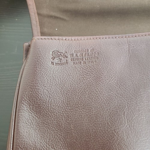 IL Bisonte Natural Salina Buckle Brown Leather Crossbody Shoulder Bag - Picture 9 of 11