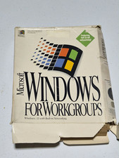 Microsoft Windows for Workgroups 3.1 OS Built-In Networking Box Manuals