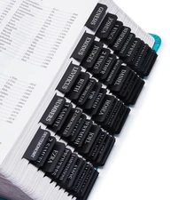 Laminated Bible Tabs - Large Print, Boho Theme for Easy Navigation