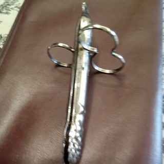 Vintage Christofle Asparagus Server Tongs Silver Plated Made in France w/Patina!