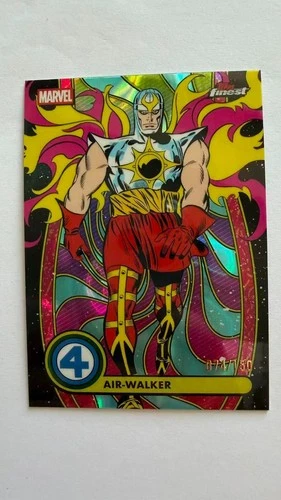 2026 Topps Marvel Finest The Fantastic Four Air-Walker BL-007 Black 074/150